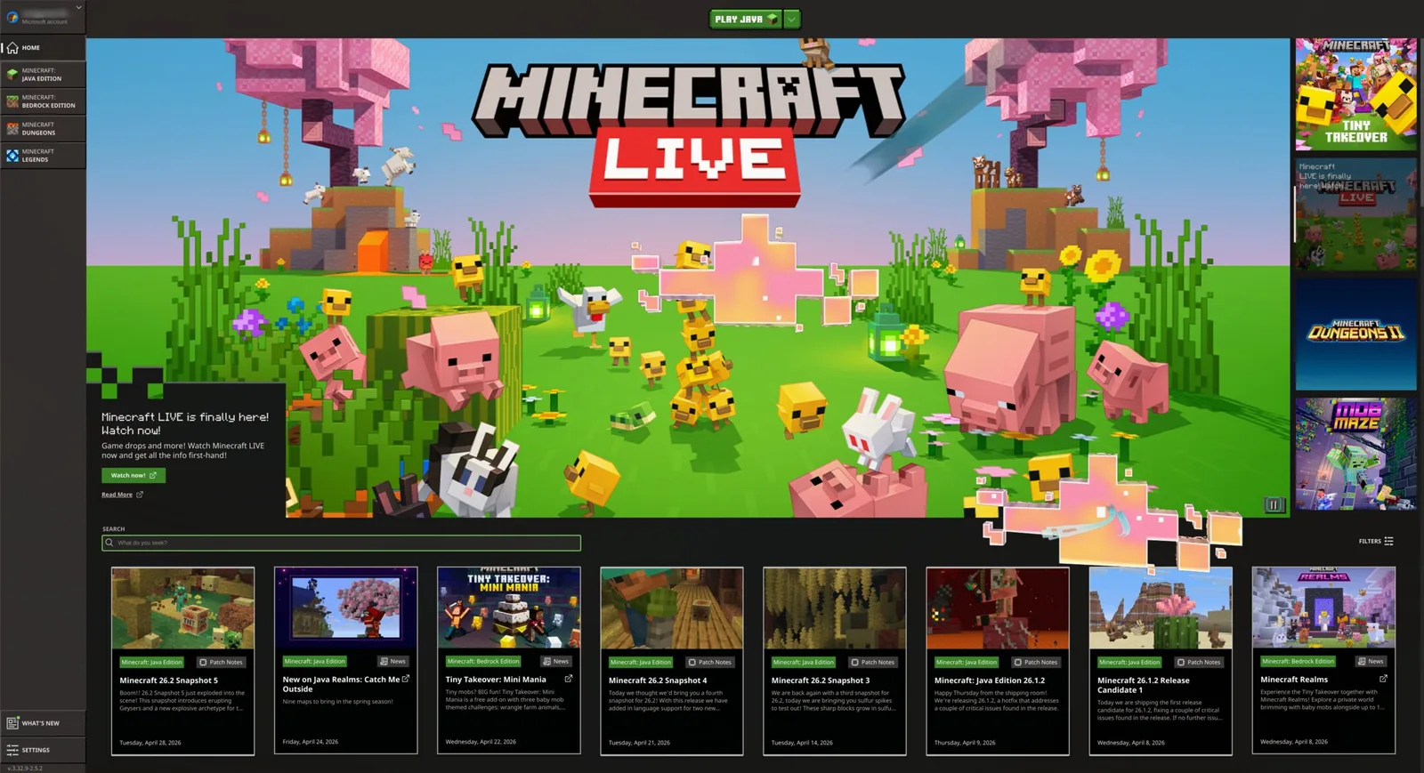 在 Omarchy 上執行的 Minecraft